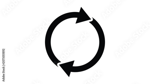 Photos Circular arrow arrangement black silhouette arrows cycle