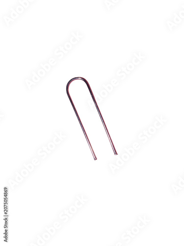 Single metal hair pin for styling