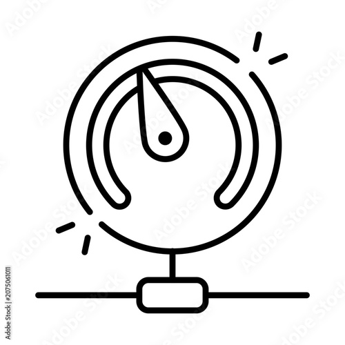 Billede på lærred Unique design icon of speedometer