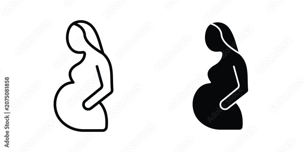 Fototapeta premium Pregnancy icon