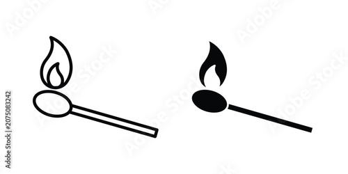 Obraz na plátně matchstick icon