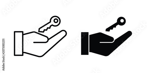 Obraz na płótnie Key handover icon