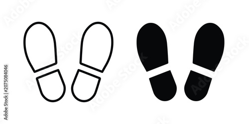 Fotografie Imprint soles shoes icon