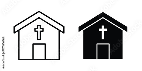Tableau sur toile Church icon