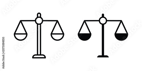 Obraz na płótnie justice scale icon