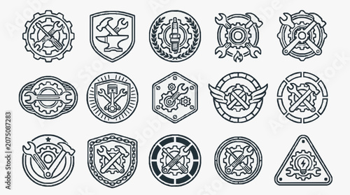 Obraz na plátně Historical Emblem Crest Collections.