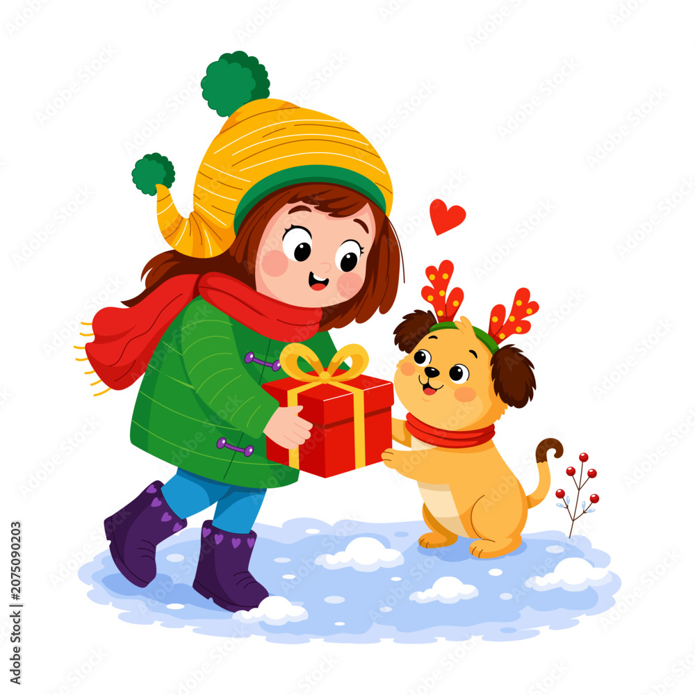 Naklejka premium Gift Giving