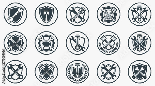 Fotografie Historical Crest Emblems Collection.