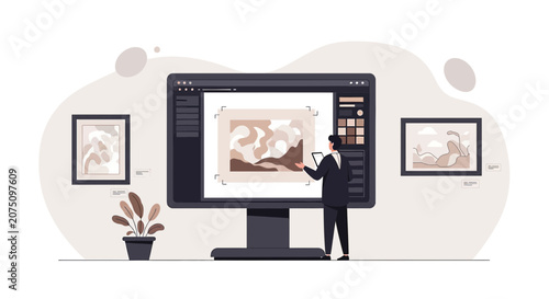 Digital Art Creation and Design Process