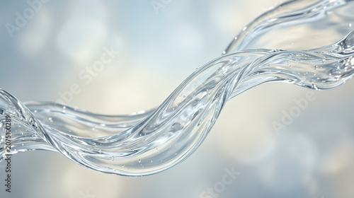Abstract Dynamic Clear Water Wave Flow Background - water