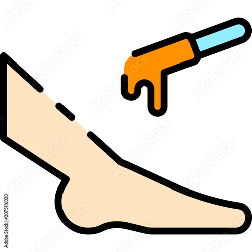 Applying Sunscreen Flat Icon