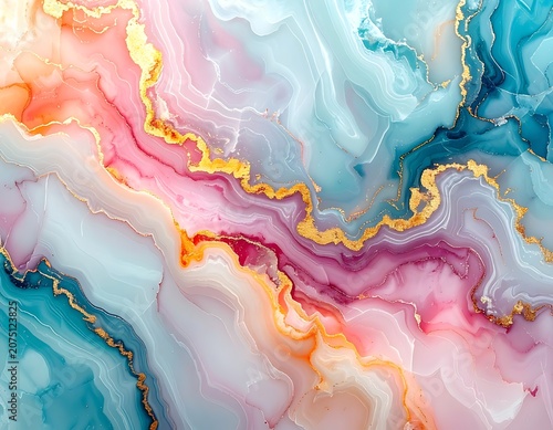 A vibrant, abstract fluid art piece with swirling colors (8)