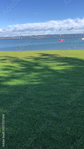 golf course on a sunny day, New Zealand in winter