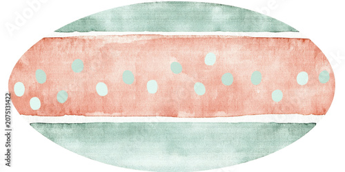 Colorful abstract design featuring soft pastel colors with circular patterns and textured background, evoking playful and cheerful mood