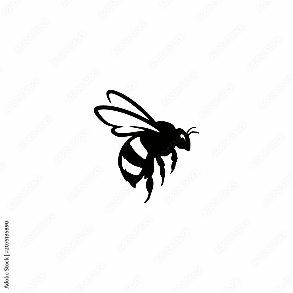 Fototapeta premium bee on white