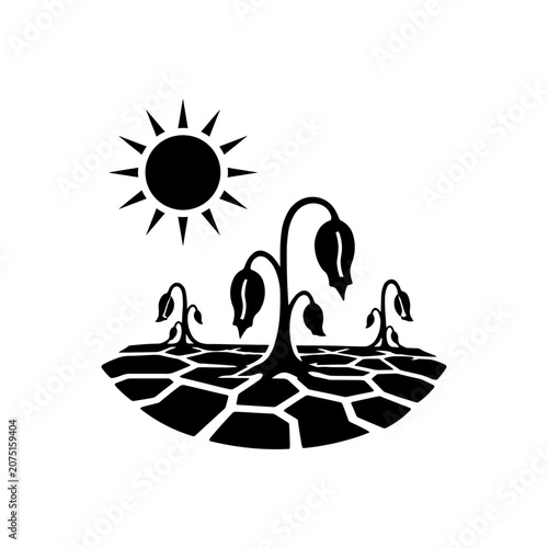 Severe Drought Climate Crisis Icon