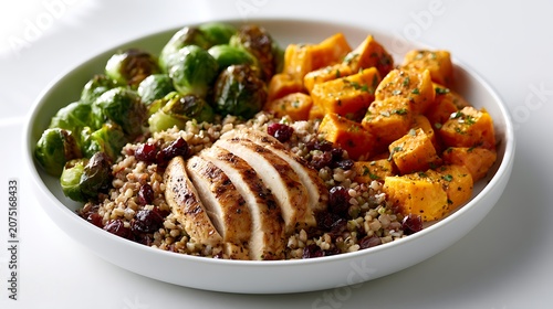 Healthy Grilled Chicken Meal with Quinoa and Vegetables