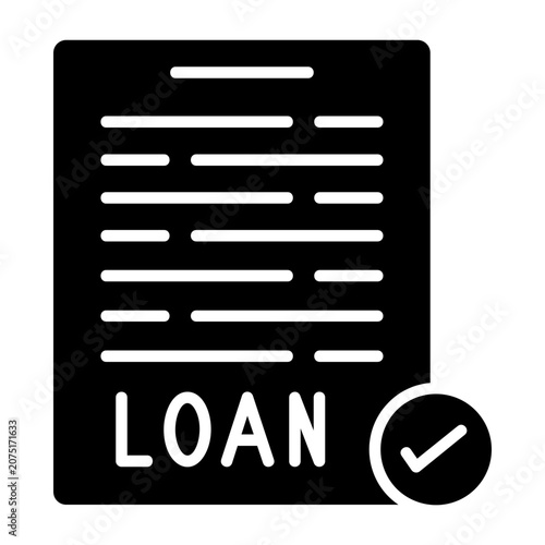Obraz na plátně Loan Vector Icon