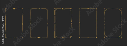 Картината върху платно Celestial boho gold frames, dividers