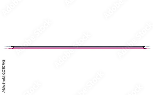 A purple colored pencil with a pointed tip on a transparent background