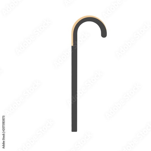 Shepherd crook vector illustration