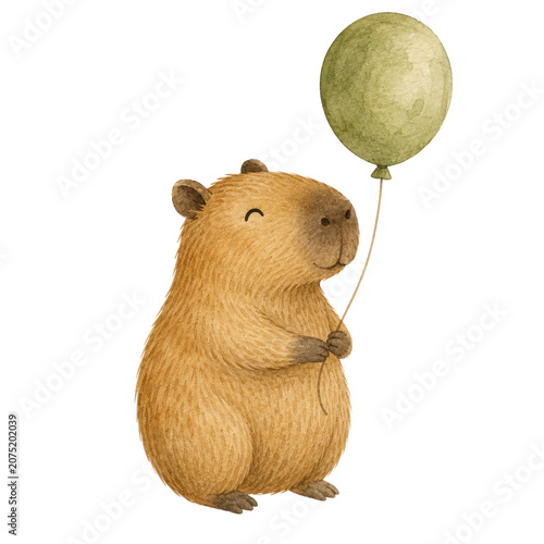 Celebrate in the cutest way with this adorable Capybara Birthday Watercolor Clipart collection! Featuring charming hand-painted illustrations in soft earthy tones, these whimsical designs are perfect 