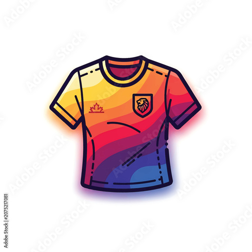 Photos Colorful Soccer Jersey with Logo 1.