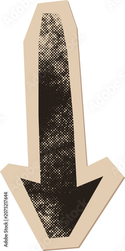 Vintage Textured Arrow Collage