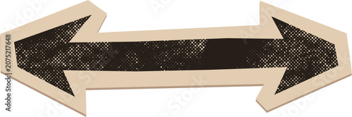 Vintage Textured Arrow Collage