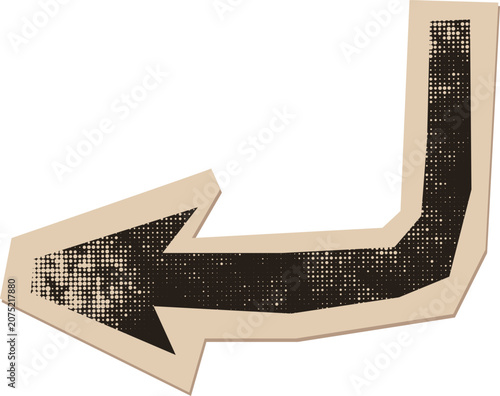 Vintage Textured Arrow Collage