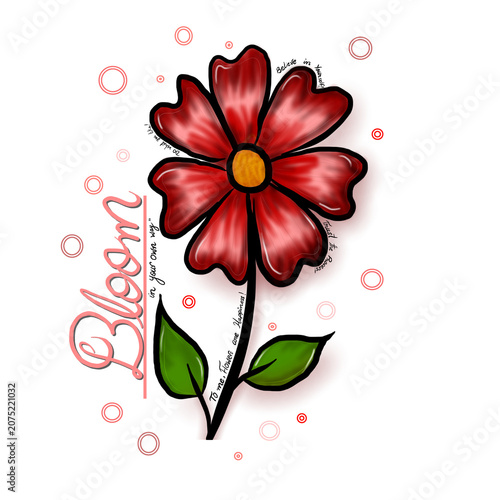 vector illustration of a flower