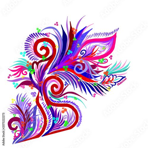 abstract floral design