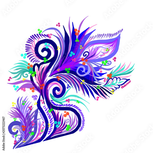 abstract floral design