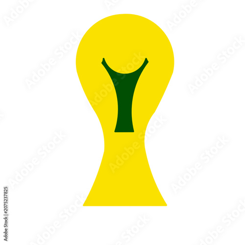 man football trophy gold