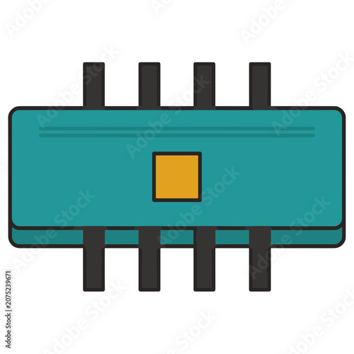 Micro SD Card Flat Vector Icon