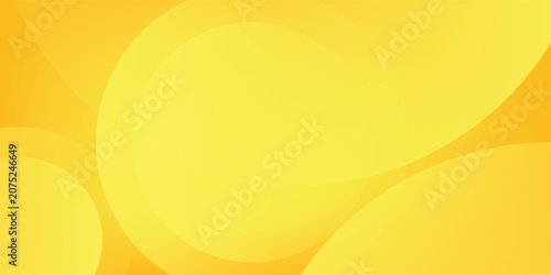Quadro su tela Fluid yellow gradient shapes composition