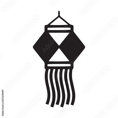Diwali Lantern Icon - Traditional Indian Akash Kandil Vector Illustration