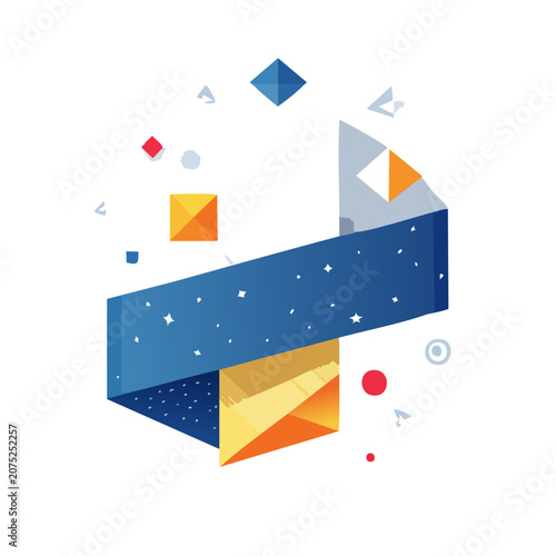 Abstract geometric shapes vector illustration