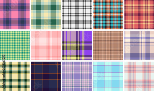 Tableau sur toile Decorative plaid collection built for furniture and interior design