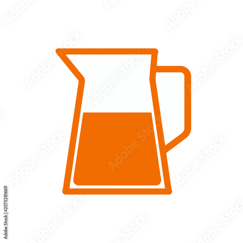 Orange Pitcher Icon Vector