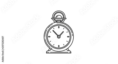 Classic Round Alarm Clock for Time Management and Deadlines