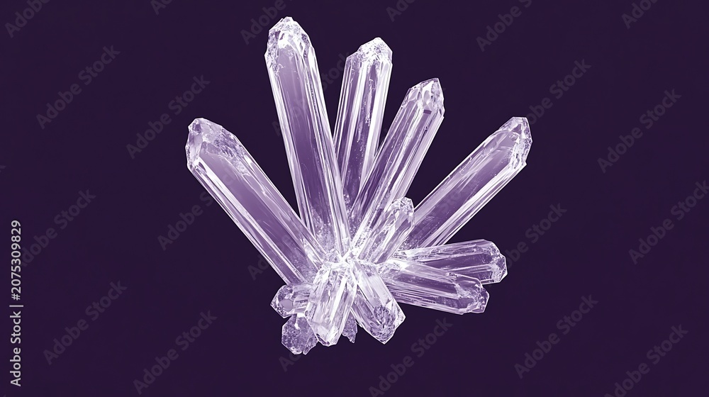Naklejka premium Crystal lattice structure on dark background