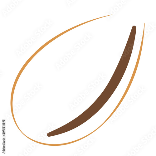 Abstract curved lines vector design