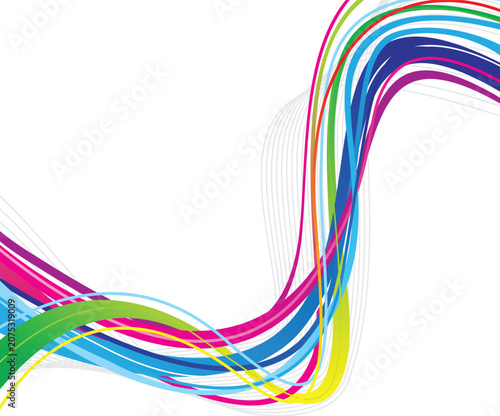 abstract artistic creative colorful wave background.eps