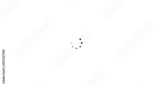 Minimalist white dot on clean background isolated space simple symbol