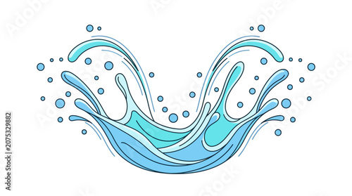 Water Splash Droplet Effect.