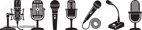 Vector Icon Bundle: Black Friday Sale, Cinema, Microphones & Web UI