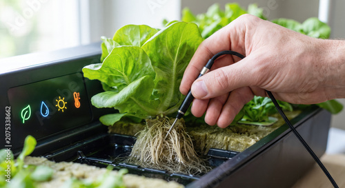 Monitoring Hydroponic Lettuce Growth with Electronic Sensor Technology