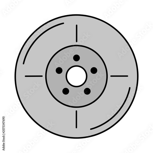 Flat vector target with bullseye and crosshair
