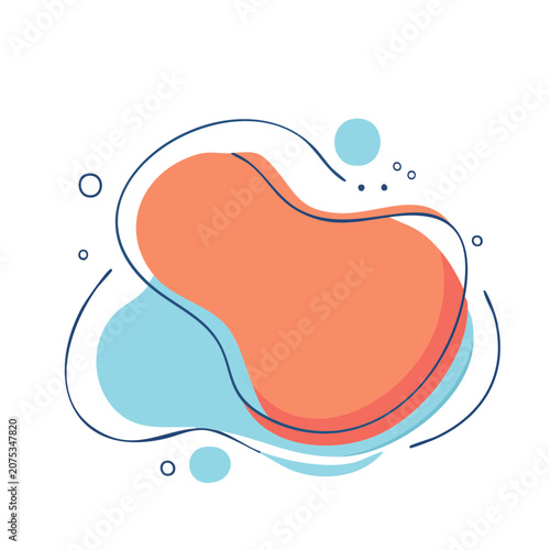 Red heart with blue ribbon and bow vector